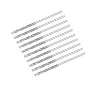 sourcing map 0,9mm Diamante Giro Taladro s Alta Velocidad Acero HSS para Vidrio Mar Conchas Piedra Azulejos 10 Piezas
