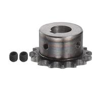 sourcing map 06B Rodillo Cadena Piñón 15T Paso 3/8" 16mm Diámetro A3 Carbono Acero Motor Accionamiento Engranaje