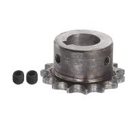 sourcing map 06B Rodillo Cadena Piñón 15T Paso 3/8" 19mm Diámetro A3 Carbono Acero Motor Accionamiento Engranaje