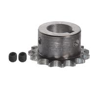 sourcing map 06B Rodillo Cadena Piñón 15T Paso 3/8" 20mm Diámetro A3 Carbono Acero Motor Accionamiento Engranaje