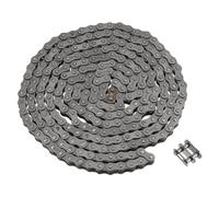 sourcing map 08B Métrico Estándar Rodillos Cadena, 10 Pies Carbono Acero Cadenas 1/2" Industrial Rodillo Cadena Accionamiento Cadena para Industrial Maquinaria -240 Eslabones