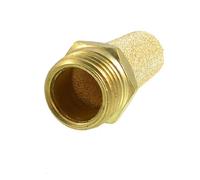sourcing map 1/2" Pt Rosca De Escape De Bronce Sinterizado Neumático Silenciador Silenciador Sujno