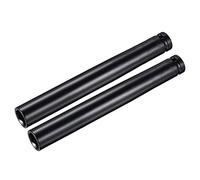 sourcing map 1/2" Vaso por 17mm Profundidad Impacto Llave, Termotratado CR-V Acero 8" Longitud, 6 Puntos Métrico Tamaños 2 Piezas