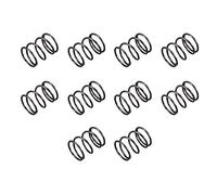 sourcing map 1,2mm Alambre Diámetro 15mm Exterior Diámetro 20mm Longitud Compresión Resorte Negro 10 Piezas