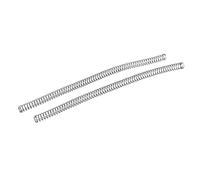 sourcing map 1.2Mmx12mmx305mm Muelles de compresión de acero manganeso negro de 2pcs