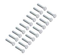 sourcing map 1/4-20 * 1-1/2 tornillos de cabeza hexagonal sujetador grado 5 unc acero al carbono 20pcs