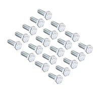 sourcing map 1/4-20 * 3/4 tornillos de cabeza hexagonal sujetador grado 5 unc acero al carbono 20pcs