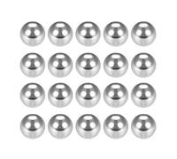 sourcing map 1/4 Pulgada Precisión Cromo Acero Rodamiento Bolas G25 100 Piezas