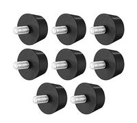 sourcing map 1.5"x 0.79" caucho cónico amortiguación amortiguación m10x20mm espárragos 8 unids