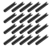 sourcing map 1,7 mm x 10mm Pasador de acero al carbono Pasador de soporte de repisa de rollo de resorte dividido 20 pcs