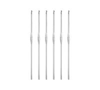 sourcing map 1.9mm Acero Inoxidable Crochet Gancho, 6pcs Tejer Agujas de Ganchillo Crochet Gancho Herramienta de Ganchillo para Tejer Suéter para Bricolaje Artesanal Hilo