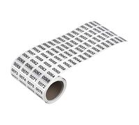 sourcing map 1 a 2000 Consecutivo Número Pegatinas Inventario Etiqueta Números Negros para Oficina Almacén Numeración Clasificación