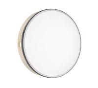 sourcing map 1 batería de mano de percusión musical con marco de madera de 10 pulgadas, instrumento musical para educación musical, suministros de actuación en casa (color madera)