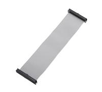 sourcing map 1 cable plano de conector IDC, 34 pines de 2 mm de paso de 15 cm de longitud FC a FC de doble conector hembra, cable plano para electrónica industrial, color gris