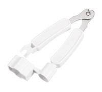 sourcing map 1 cortador de cuerdas de guitarra blanco 3 en 1, herramienta multifuncional de mantenimiento de guitarra, herramienta de mantenimiento de cuerdas, cortador de cuerdas, extractor de pines