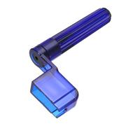 sourcing map 1 cuerda de plástico azul para guitarra, extractor de clavijas, puente, cuerdas de guitarra, afinadores, dispositivo de bobinado, herramienta de cambio de cuerdas, accesorios translúcidos