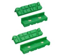 sourcing map 1 juego de almohadillas de mordaza de tornillo de banco de 4 y 5 pulgadas, mordazas blandas magnéticas de goma estándar, antiarañazos, herramientas para hacer bricolaje, carpintería