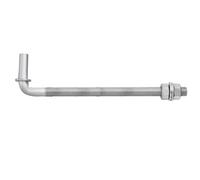 sourcing map 1 paquete de bisagra de puerta de perno en J, bisagras de puerta de granja de acero galvanizado de 10 pulgadas, valla de enlace de cadena de perno en J con pin macho de 5/8 pulgadas para