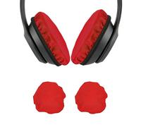 sourcing map 1 par de almohadillas para auriculares (2.4 a 3.3 pulgadas), tela universal, lavable, elástica, funda de tela para gimnasio, juegos, se adapta a la mayoría de auriculares de oído, color