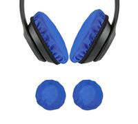 sourcing map 1 par de almohadillas para auriculares (3.5 a 4.3 pulgadas), tela universal lavable y elástica, funda de tela para gimnasio/juegos, se adapta a la mayoría de auriculares de oído, color