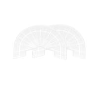 sourcing map 1 Par Tacón Placas Suela Protector Tamaño 6-6.5 Antideslizante Almohadilla Reemplazo para Zapatillas, Transparente