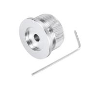sourcing map 1 pomo de guitarra de metal, control de tono de volumen, 6 x 34 x 20 mm, potenciómetro con llave para bajo eléctrico, color plateado