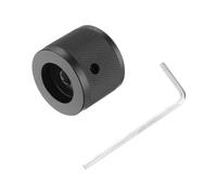 sourcing map 1 pomo de metal para guitarra con control de tono de volumen, 6 mm x 30 mm, con tornillo de ajuste para bajo de guitarra eléctrica, color negro