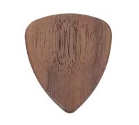 sourcing map 1 púa de guitarra de madera, calibre ultra pesado de 3 mm, con forma de ranura de madera de nogal, para guitarras eléctricas, acústicas, bajos, rojo y marrón