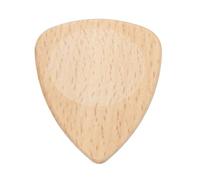 sourcing map 1 púa de guitarra de madera, calibre ultra pesado de 3 mm, de madera de haya con forma de ranura para guitarras eléctricas, acústicas, bajos, color leonado claro