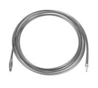 sourcing map 1 removedor de obstrucciones de drenaje de 196 pulgadas, 5 m y 10 mm de grosor, cable de resorte con conector de taladro eléctrico, serpiente de fontanería para fregadero de cocina,