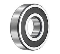 sourcing map 1 rodamiento de bolas 6306-2RS de ranura profunda, 30 x 72 x 19 mm, rodamientos de doble sello de goma de alta velocidad, prelubricados y estables para reparaciones de maquinaria