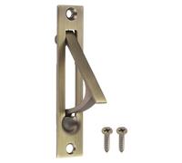 sourcing map 1 tirador de puerta de bolsillo, tirador de borde de puerta de acero inoxidable 304, herrajes de puerta de bolsillo para armario corredizo, hogar, oficina, hoteles, bronce