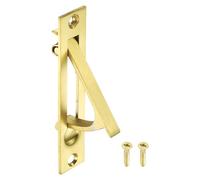 sourcing map 1 tirador de puerta de bolsillo, tirador de borde de puerta de acero inoxidable 304, herrajes de puerta de bolsillo para armario corredizo, hogar, oficina, hoteles, oro cepillado