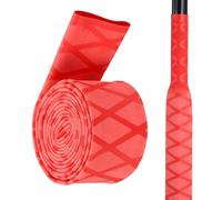 sourcing map 1 tubo termorretráctil para caña de pescar de 5 pies y 1.1 pulgadas de diámetro, antideslizante, impermeable, mango retráctil para deportes, mango de fitness, tubo rojo x tubo