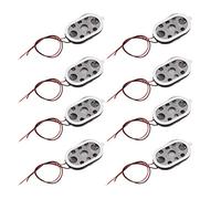 sourcing map 1 W 8 Ohm Mini DIY altavoz magnético reemplazo altavoz 15 mm x 24 mm para navegador electrónico y GPS 8 unids