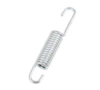 sourcing map 10.2cm Muelle Para Caballete Resorte De Retorno De Pata De Cabra Tono Plata De Soporte Lateral De Moto