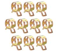 sourcing map 10 abrazaderas de manguera tipo banda de resorte de 12 mm, clip de resorte de manguera de vacío de silicona, abrazadera de tubo de baja presión, colorido