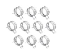 sourcing map 10 abrazaderas de manguera tipo banda de resorte de 23 mm, clip de resorte de manguera de vacío de silicona, abrazadera de tubo de baja presión