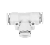 sourcing map 10 accesorios de empuje para conectar, tubo de 3/8 pulgadas, OD en forma de T, manguera de aire de conexión rápida, kit de montaje neumático reductor de 3 vías, conector de bloqueo de