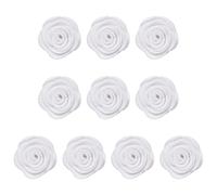 sourcing map 10 adornos de flores de tela de fieltro, apliques de costura de camelia no tejida de 1.57 pulgadas, adornos de flores artificiales para manualidades, bodas, fiestas, álbumes de recortes