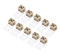 sourcing map 10 bloques de terminales de doble fila, 2 posiciones de 660 V 24 A, tira de terminales de tornillo extraíble, tira de bloque de barrera de cable para electrodomésticos, circuitos