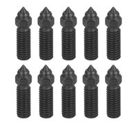 sourcing map 10 boquillas de acero endurecido de 0,2 mm, rosca M6 K1, accesorios de boquilla de impresora 3D, punta de alta temperatura, resistente al desgaste, para impresoras 3D K1, extrusora, punta