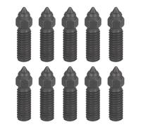 sourcing map 10 boquillas de acero endurecido de 0,6 mm, rosca M6 K1, accesorios de boquilla de impresora 3D, punta de alta temperatura, resistente al desgaste, para impresoras 3D K1, extrusora, punta