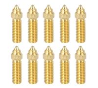 sourcing map 10 boquillas de latón de 1 mm, rosca M6 K1, accesorios de boquilla de impresora 3D, punta de alta temperatura, resistente al desgaste, para impresoras 3D K1, extrusora, punta de repuesto