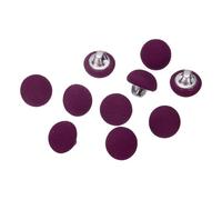 sourcing map 10 botones cubiertos de tela de 16L de 10 mm, vástago de metal, botones redondos de costura, botón de repuesto para costura, ropa, trajes, abrigos, blusas, suéteres, color morado uva