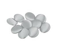 sourcing map 10 botones de costura redondos de metal de 32 L para vestidos, blusas y suéteres, 20 mm, tono plateado