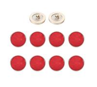 sourcing map 10 botones vintage de resina, 23 mm, botón redondo de moda, accesorios de costura versátiles para blazer, ropa, uniforme, chaqueta, abrigo, ropa de bricolaje, rojo brillante