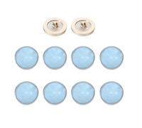 sourcing map 10 botones vintage de resina, 23 mm, botón redondo de moda, accesorios de costura versátiles para blazer, ropa, uniforme, chaqueta, abrigo, prenda de bricolaje, azul cielo
