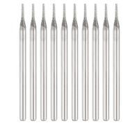 sourcing map 10 brocas de diamante de grano 80 con cabeza cilíndrica de 0,9 mm, herramientas de perforación con vástago de 2,35 mm para gemas, vidrio, ágata, jade y esmeralda