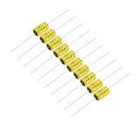 sourcing map 10 condensadores electrolíticos no polarizados de 1.5uF 100V, condensador divisor de frecuencia de audio de aluminio de 17 mm x 10 mm para proyectos de audio de bricolaje, altavoces de